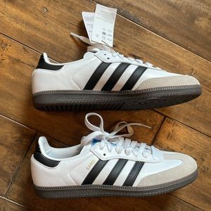 NWT adidas Samba ADV White, Black & Gum Skate Shoes